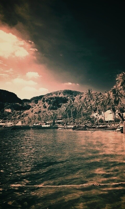 Призрачный пляж обои