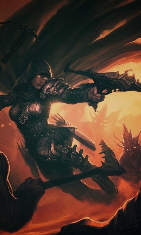 Охотник на демонов из Diablo 3 обои