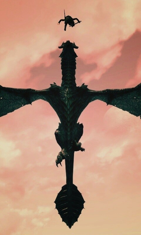 Нападающий дракон обои