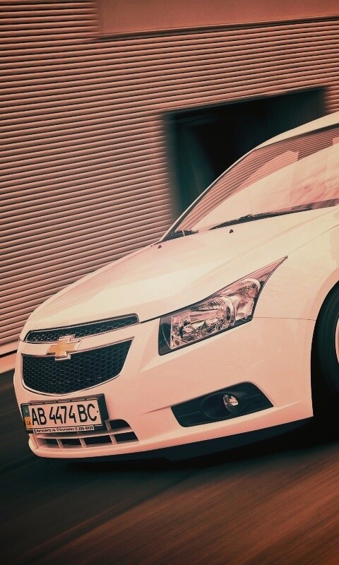Chevrolet Круз белый седан обои