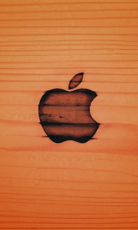 Выжженое яблочко обои
