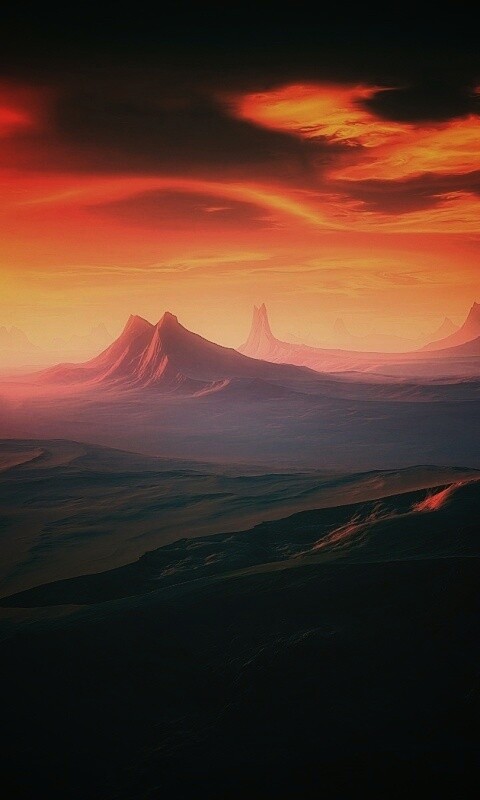 Инопланетный ландшафт обои