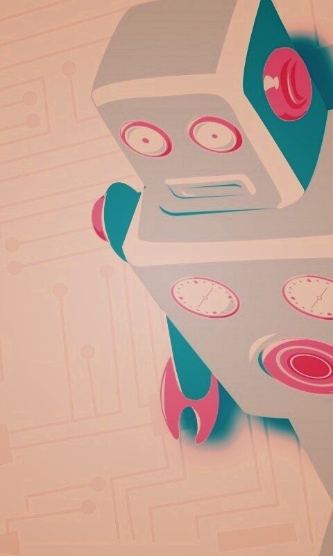 Векторный робот обои