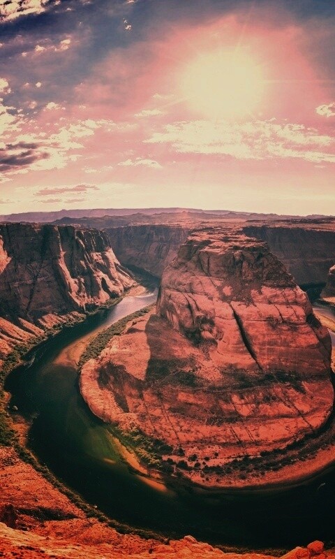 Каньон летом обои