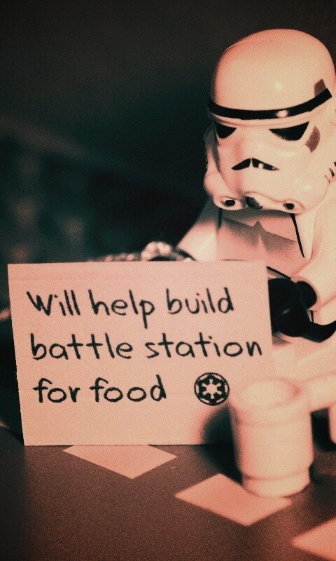 Помогу построить Звезду Смерти за еду обои