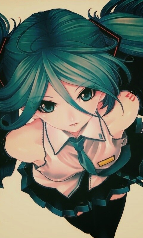 Синеволосая Хатсуне Мику обои