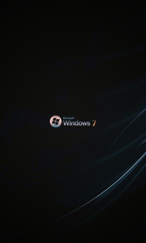 Темный фон Windows 7 обои