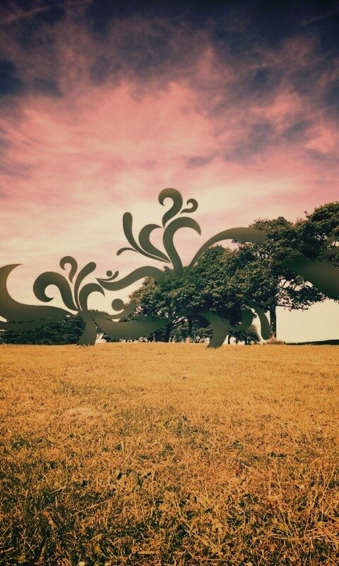 На равнине обои