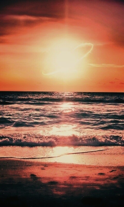 Морской закат обои