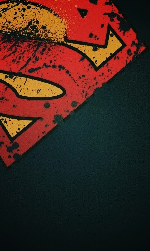 Потертый знак Супермена обои