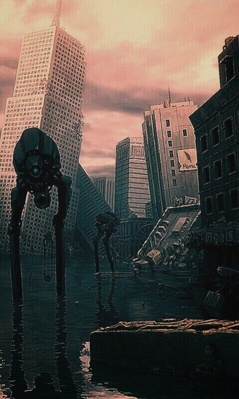 Постапокалиптический город обои