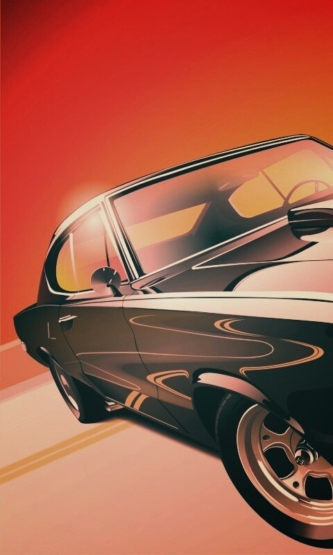 Векторный мускулкар обои