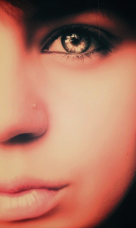 Лицо крупным планом обои