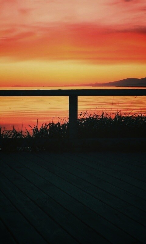 Терасса на море обои