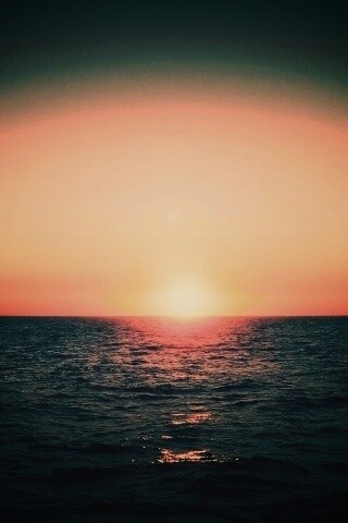 Заходящее солнце обои