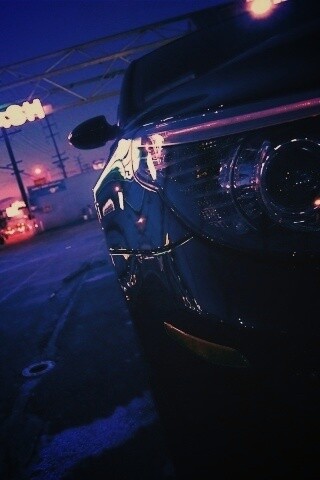 Ночная автомойка обои