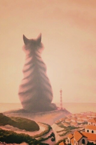 Кот-гигант обои