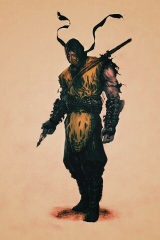 Скорпион из Мортал Комбат обои