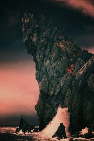 Бой на скале обои