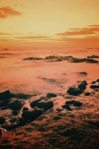 Каменистая отмель обои