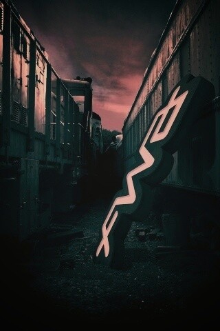 Упавшая вывеска обои