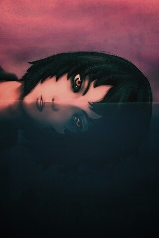 Девочка в воде обои