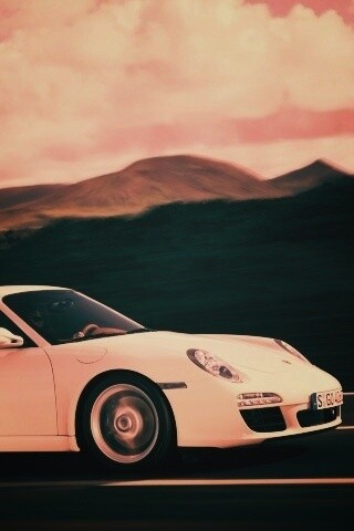 Белый порш обои