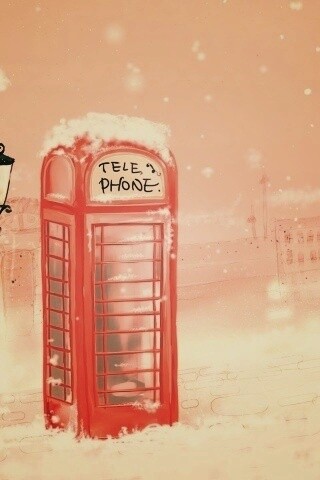 Лондонская телефонная будка обои