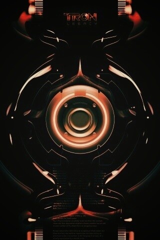 Tron Data Amber обои