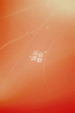 Оранжевый логотип Windows обои