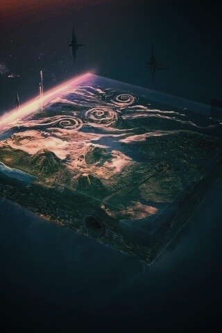 Плоский мир из Homeworld обои