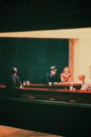 Ночное кафе обои