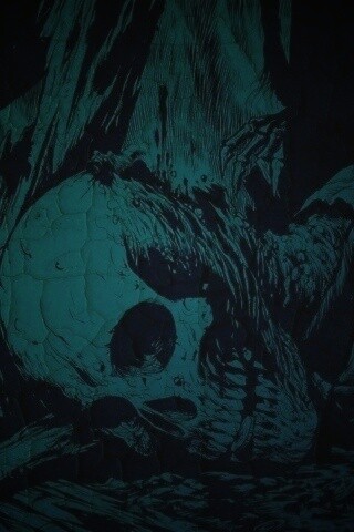 Тлеющий скелет обои