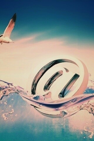 Собака тонет обои