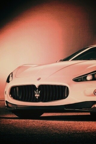 Белый Мазерати обои