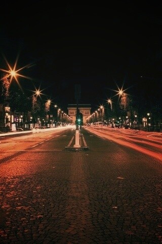 Ночной париж обои