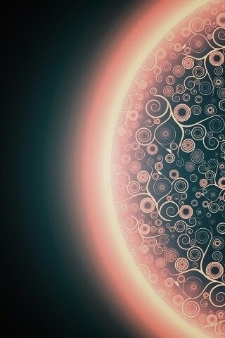 Планета из узоров обои