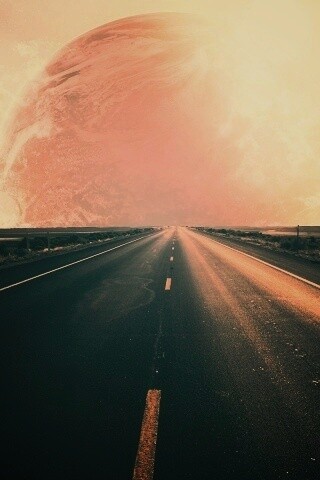 Дорога в луну обои