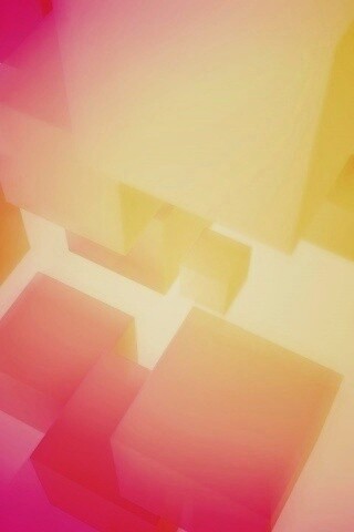 Розовые и желтые кубики обои