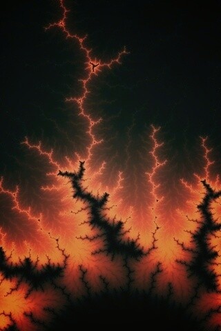 Огненные молнии обои