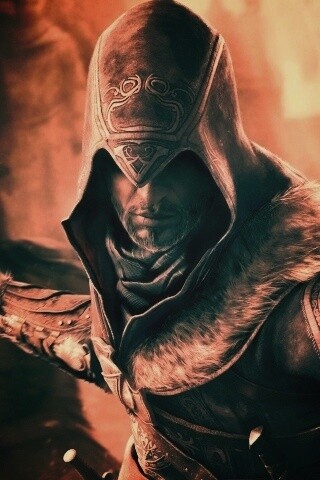 Ассасин перед атакой обои