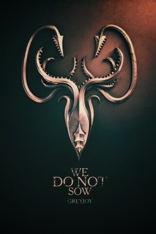 Металлический герб дома Грейджой обои