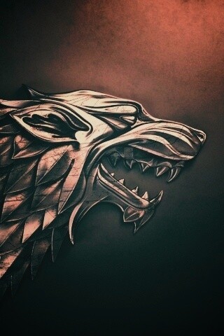 Металлический герб дома Старков обои