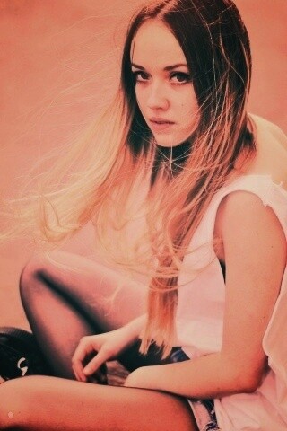 Девушка в образе модели обои