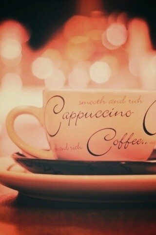 Чашечка капучино обои