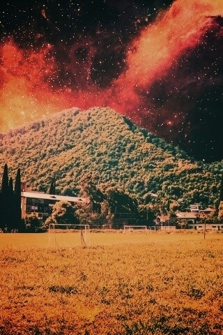 Под удивительным небом обои