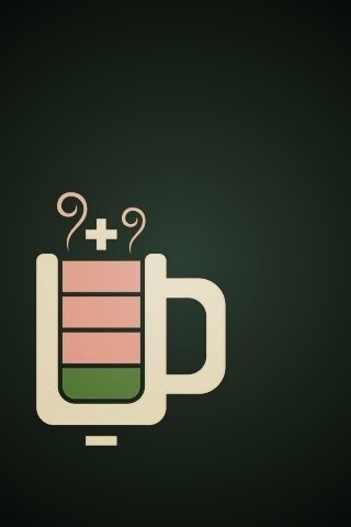 Зарядка от кофе обои