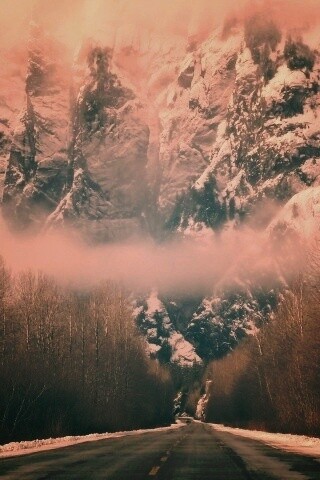 Дорога к скале обои