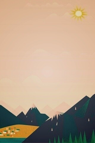 Векторный пейзаж обои