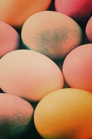 Яркие пасхальные яйца обои
